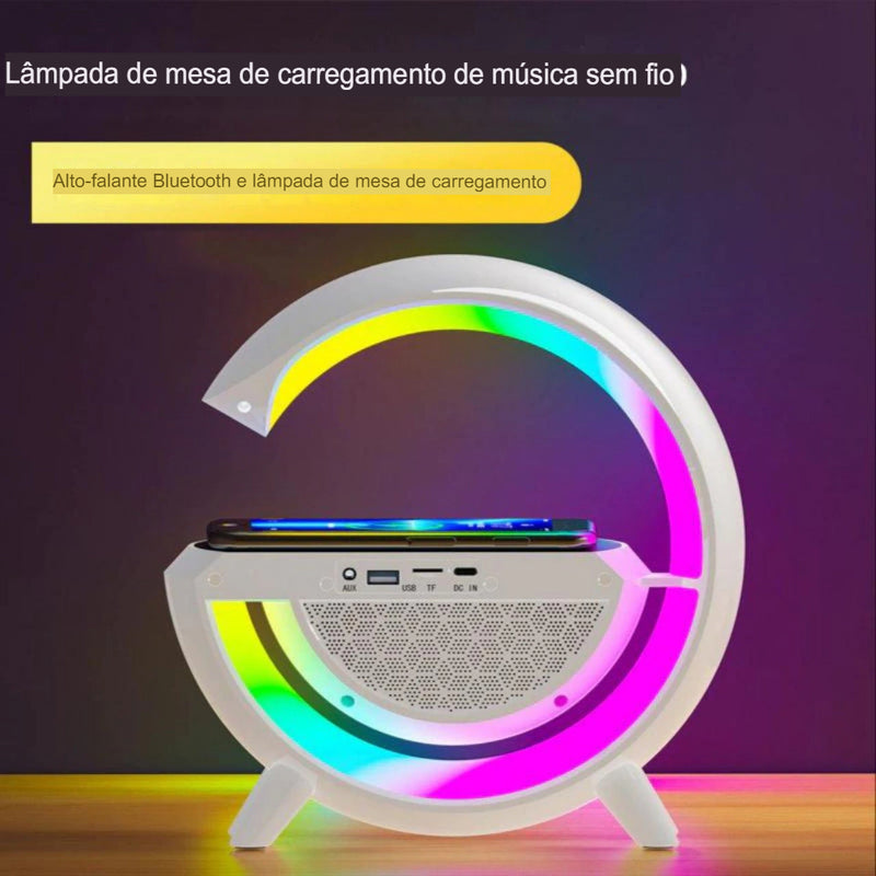 Caixinha De Som G-speaker smart station e android iluminaria