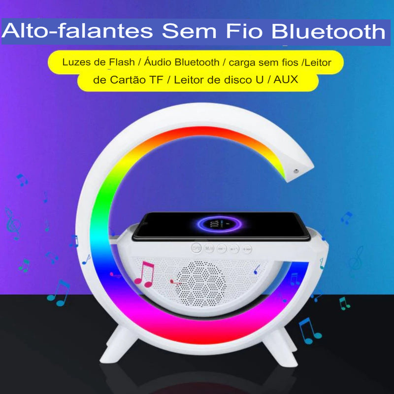 Caixinha De Som G-speaker smart station e android iluminaria